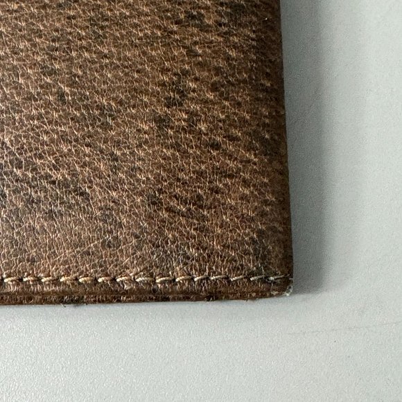 Authentic Vintage Gucci 60-70's Bi-fold Brown Leather Long Wallet - Picture 7 of 15